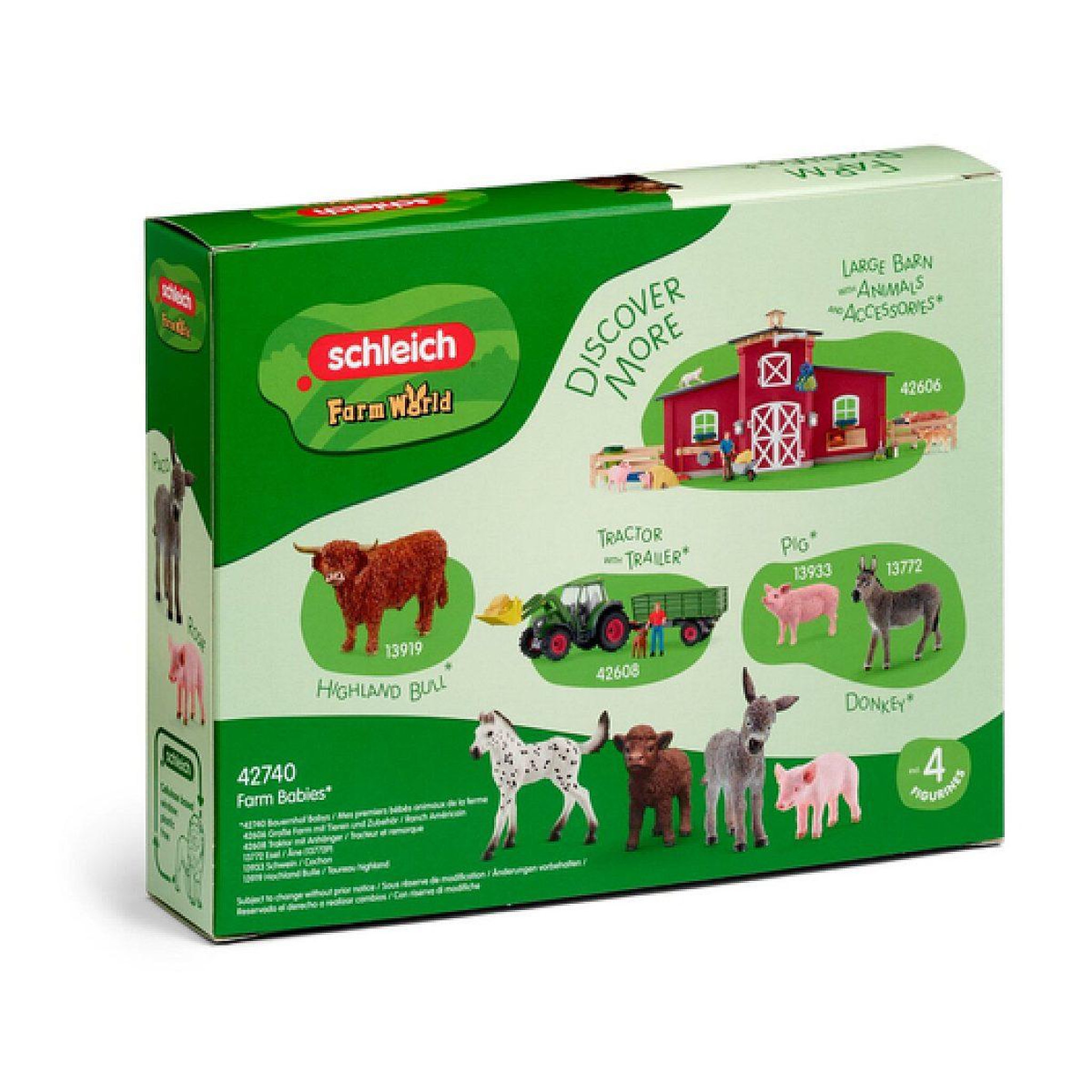 Voir la diapositive 3 : Schleich Figurines mes premiers bébé animaux de la ferme - schleich 42740 - gamme farm world