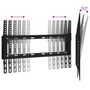Voir la diapositive 6 : VIDAXL Support TV mural pour écran 26 63 pouces Max VESA 600x400 mm