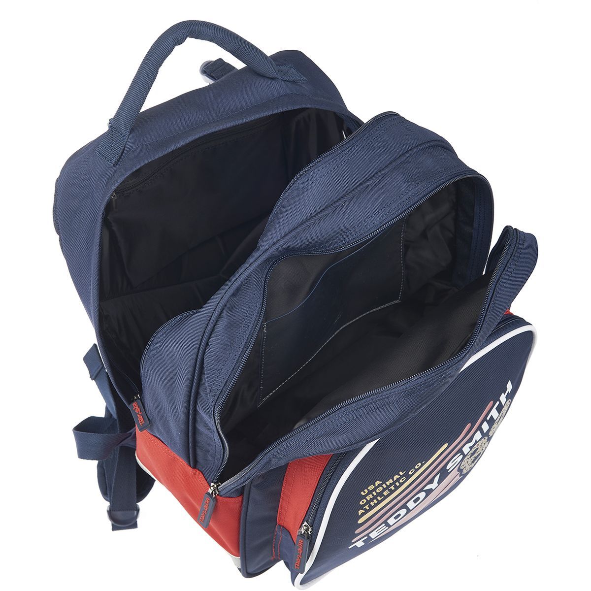 TEDDY SMITH Sac à dos 2 compartiments bleu et rouge