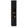 Voir la diapositive 3 : VIDAXL Armoire de salle de bain noir 30x30x190 cm bois d'ingenierie