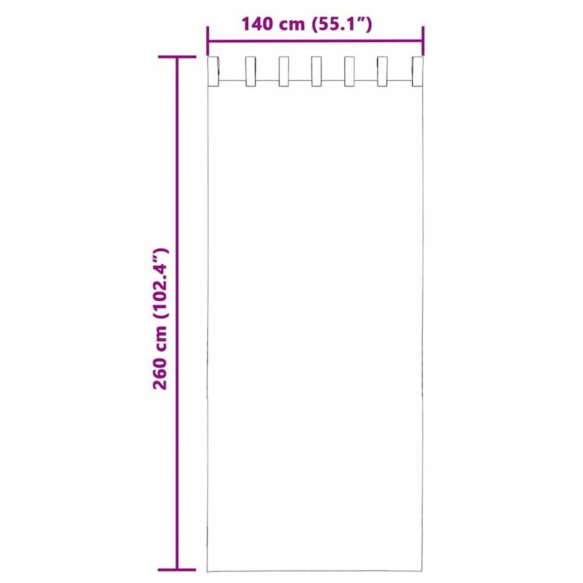 VIDAXL Rideaux en voile avec passe-tringles 2 pcs noir