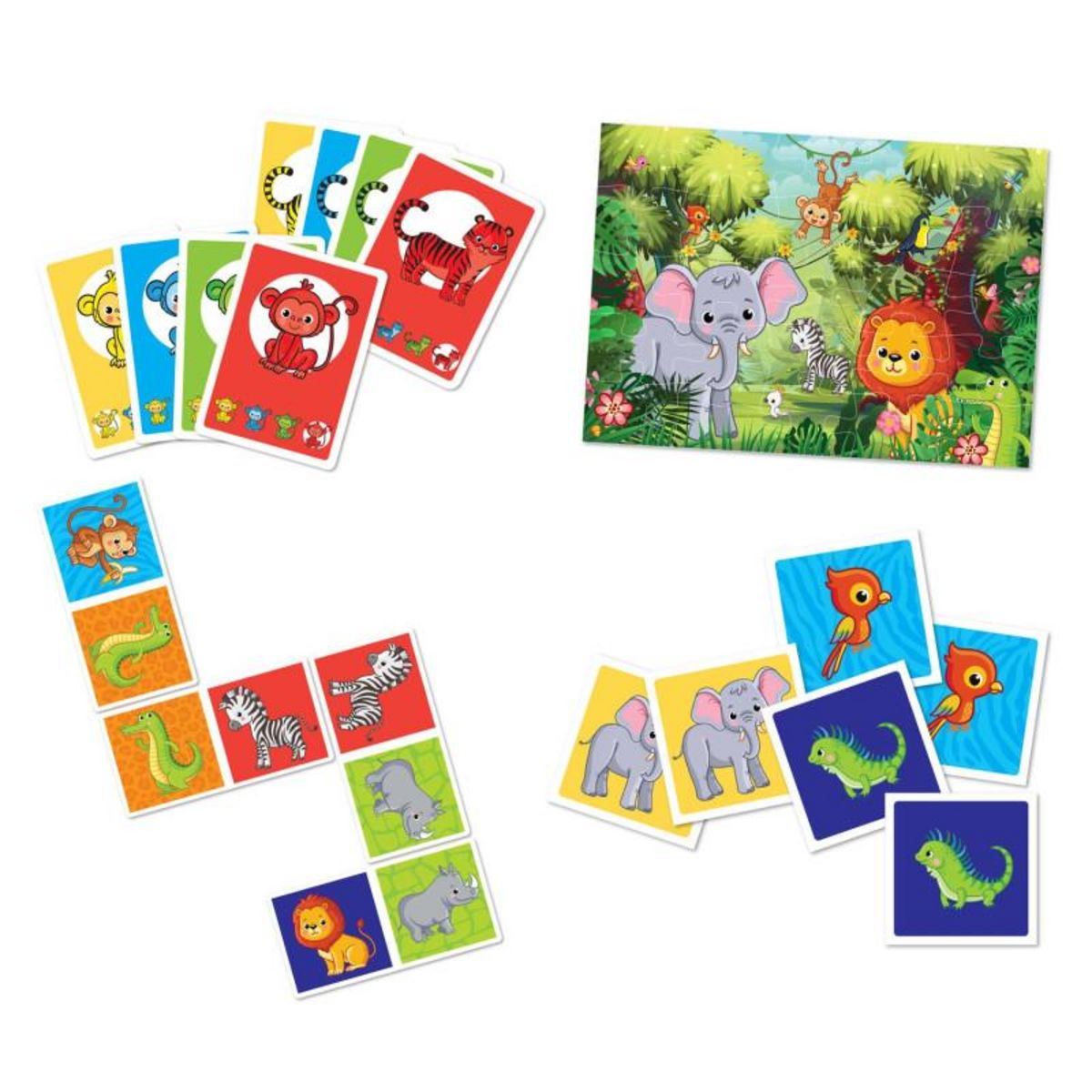 GRAFIX Grafix - Game box 4in1 Jungle 300036