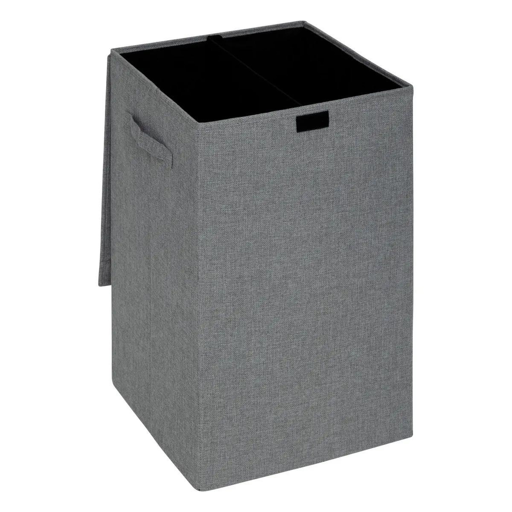 Voir la diapositive 2 : FIVE Panier à linge avec séparateur  colors  74l gris béton