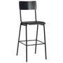 Voir la diapositive 3 : VIDAXL Chaises de bar lot de 2 noir contreplaque solide et acier
