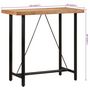 Voir la diapositive 6 : VIDAXL Table de bar 110x55x107 cm bois massif d'acacia et fer