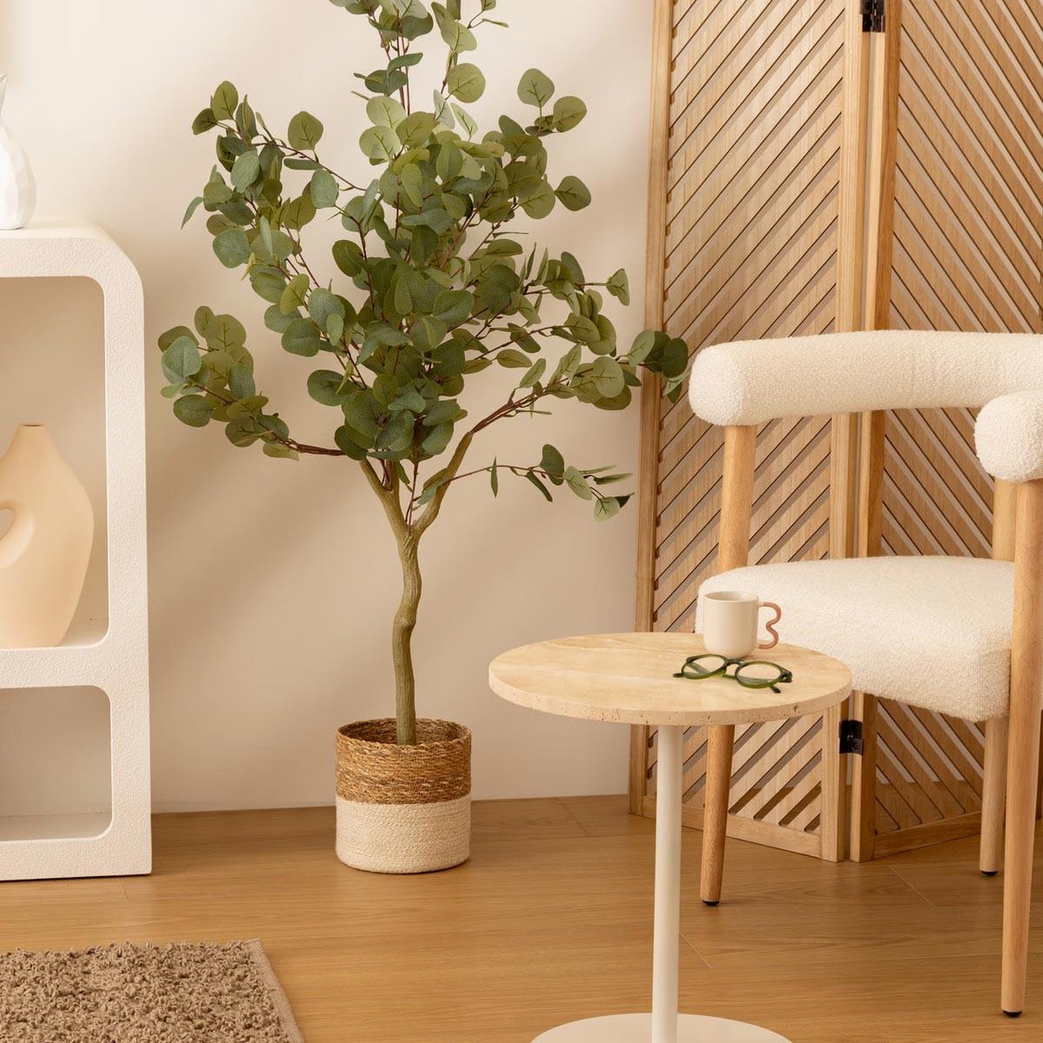 Voir la diapositive 3 : ATMOSPHERA Plante artificielle eucalyptus  cony  127cm vert