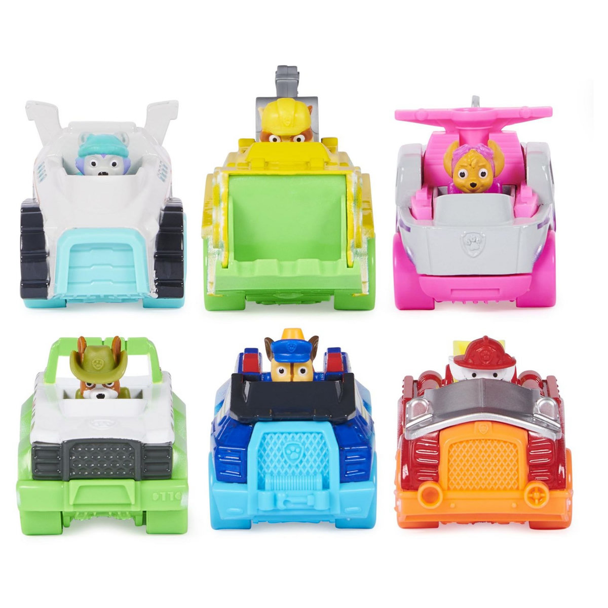 SPIN MASTER Pack de 6 Véhicules Néon True Métal - La Pat' Patrouille