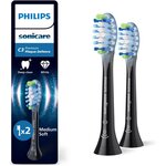 Philips Brossette dentaire Sonicare lot de 2 -  HX9042/88 black Premium Plaque Defence C3