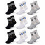Voir la diapositive 3 : SERGIO TACCHINI Sergio Tacchini Pack de Chaussettes enfant Tennis Crew Lot de 9 Paires