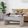 Voir la diapositive 1 : VIDAXL Table basse Sonoma gris 80x50,5x41,5 cm Bois d'ingenierie