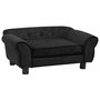 Voir la diapositive 1 : VIDAXL Canape pour chien Noir 72x45x30 cm Peluche
