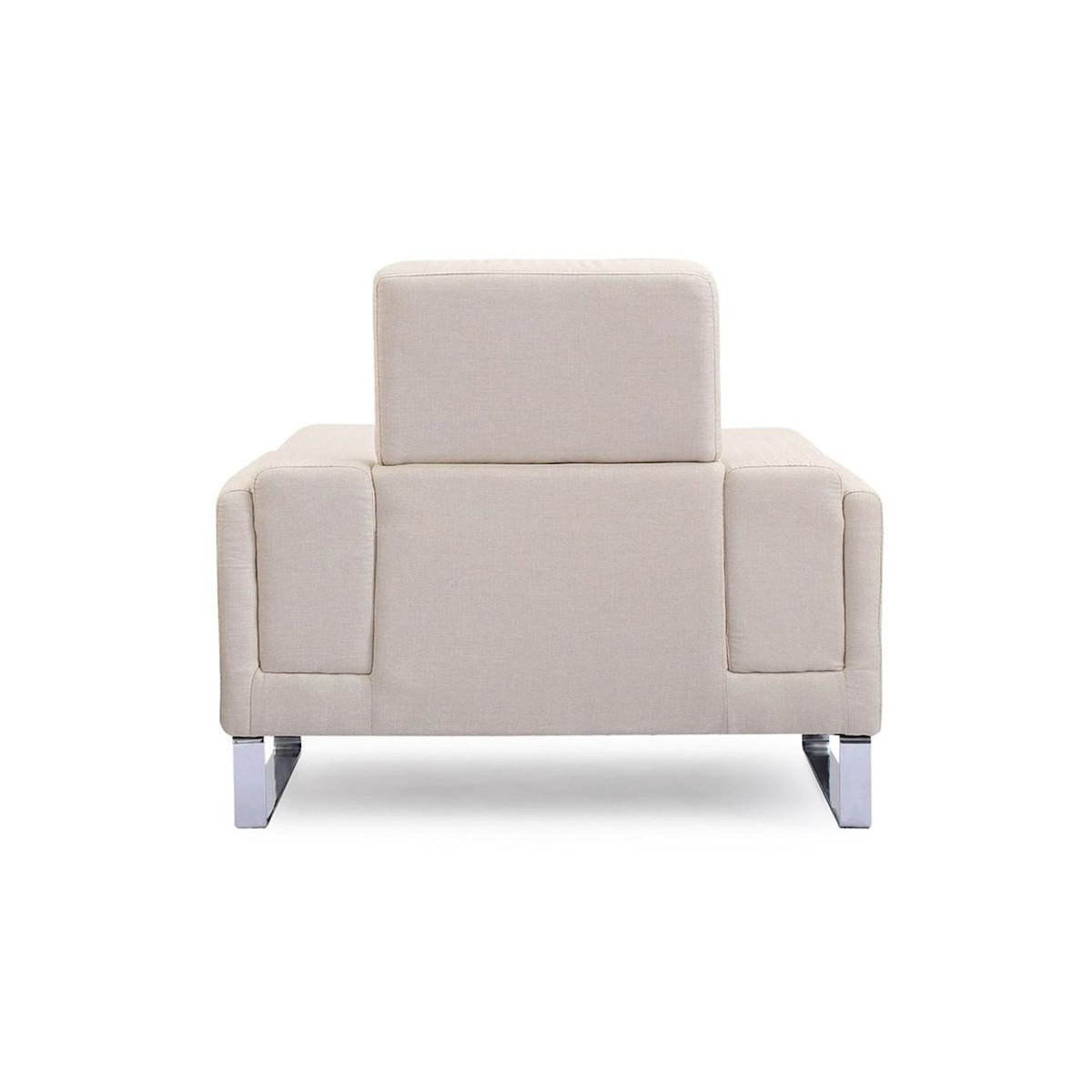 Paris Prix Fauteuil en Tissu  Ezekiel  104cm Beige