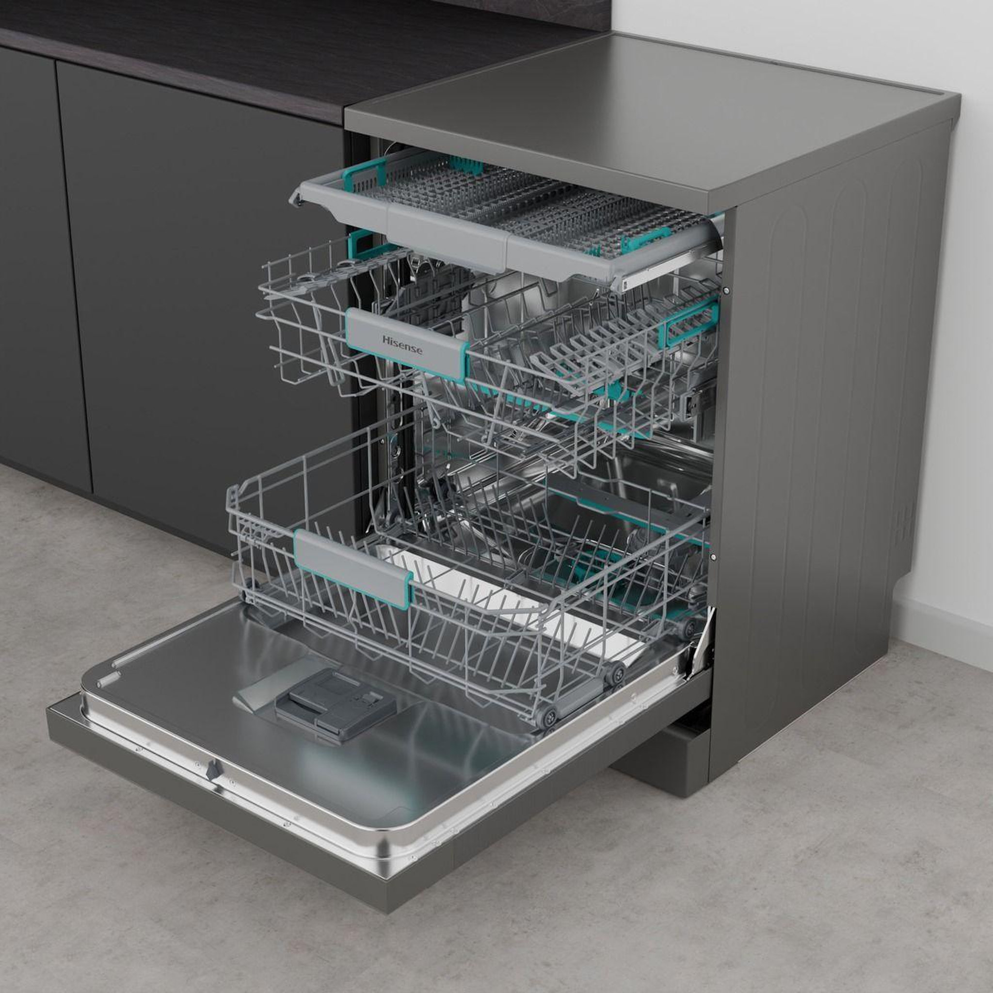 Voir la diapositive 4 : Hisense Lave vaisselle 60 cm hs663a90xuk