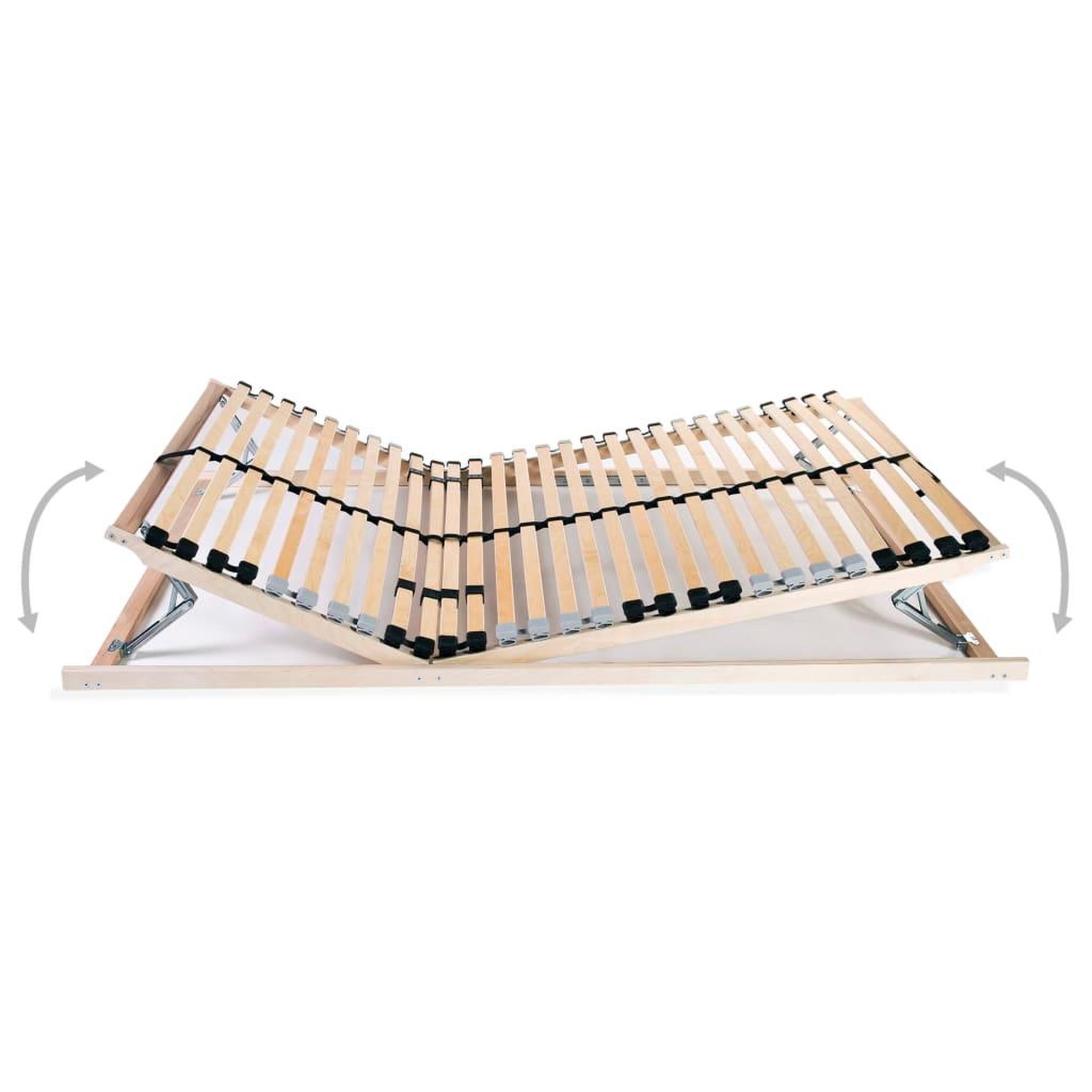 Voir la diapositive 2 : VIDAXL Sommier a lattes sans matelas avec 28 lattes 7 zones 80x200 cm