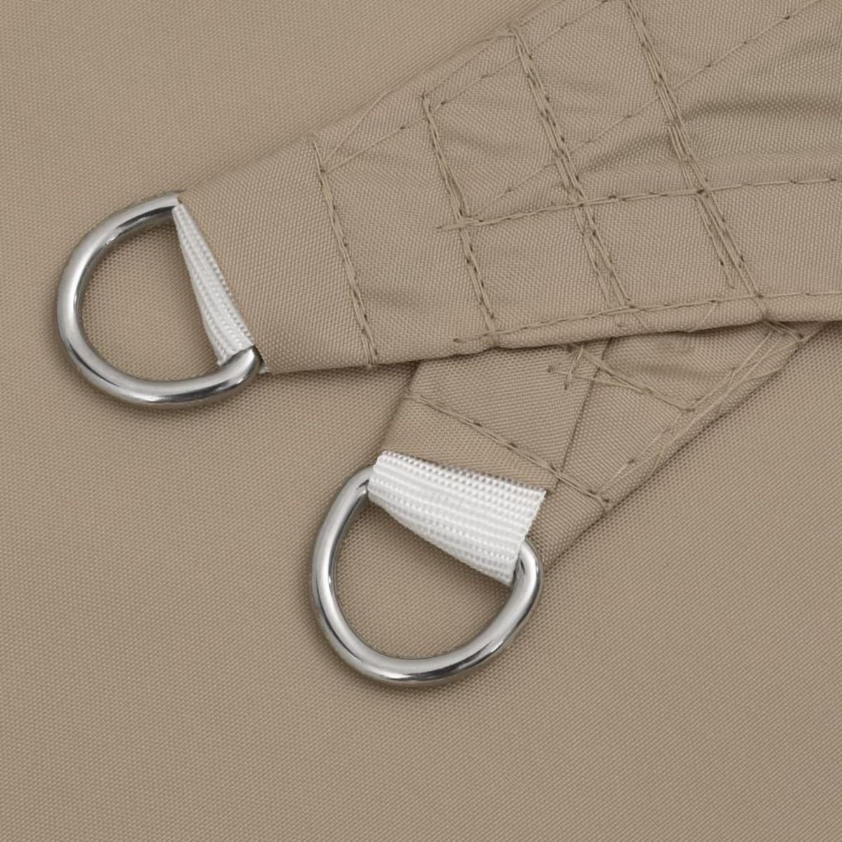 VIDAXL Voile de parasol tissu oxford carre 7x7 m taupe