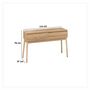 Voir la diapositive 3 : FIVE Console 2 tiroirs Liam en bois - Marron