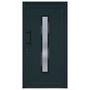 Voir la diapositive 3 : VIDAXL Porte d'entree anthracite 108x208 cm PVC