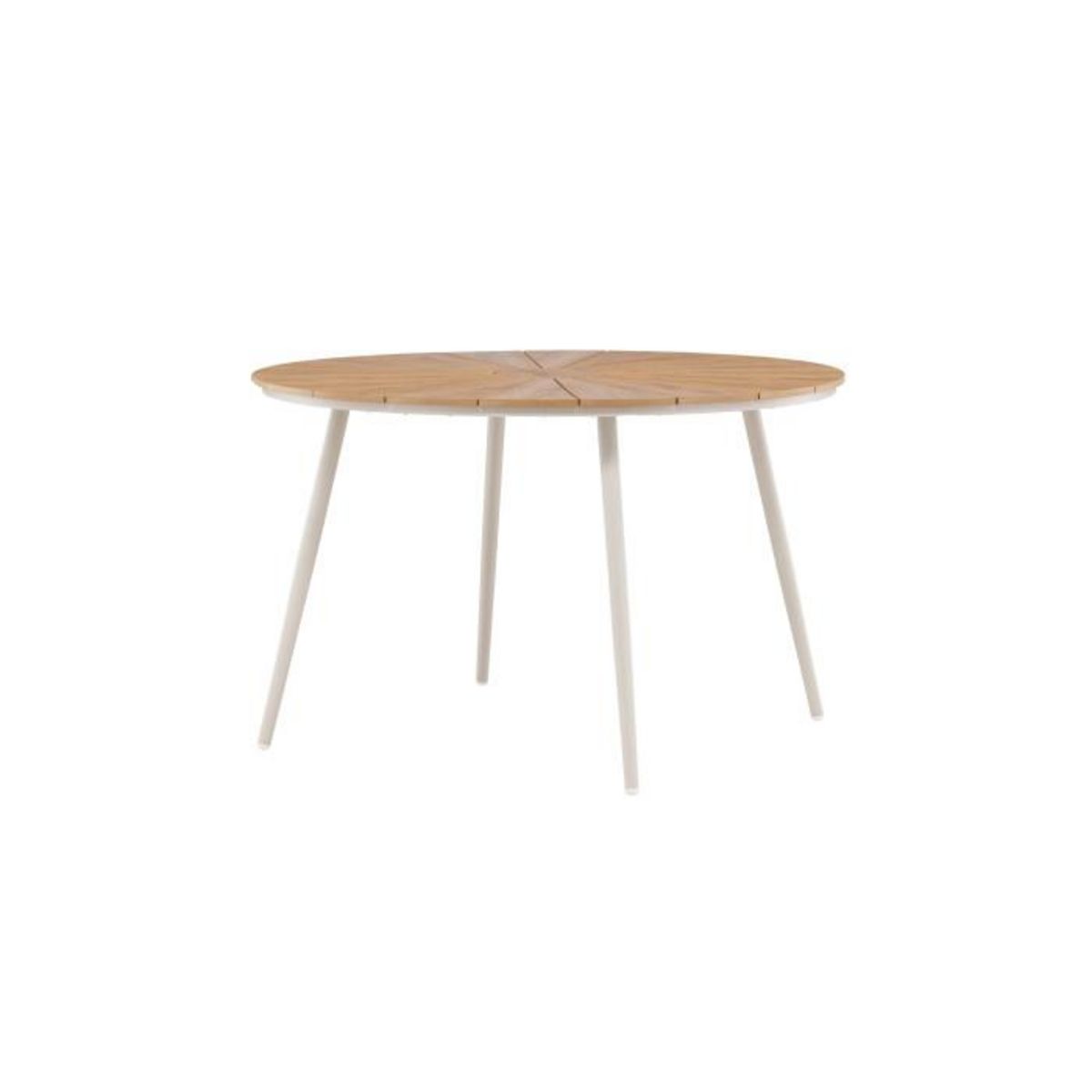 Paris Prix Table de Jardin Design  San Vito  120cm Beige & Naturel