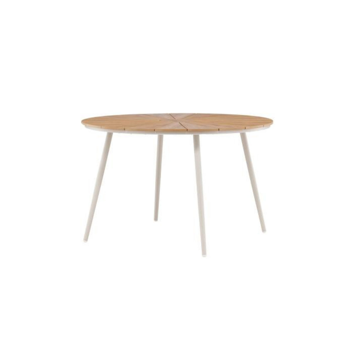 Paris Prix Table de Jardin Design  San Vito  120cm Beige & Naturel