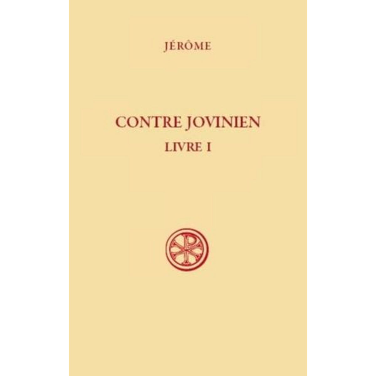 CONTRE JOVINIEN. LIVRE I, Jérôme