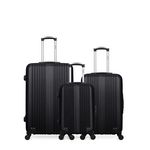 HERO HERO - LOT DE 3 - Valises grand format, weekend et cabine LIPARI. Coloris disponibles : Rose, Noir, Beige, Bleu, Gris