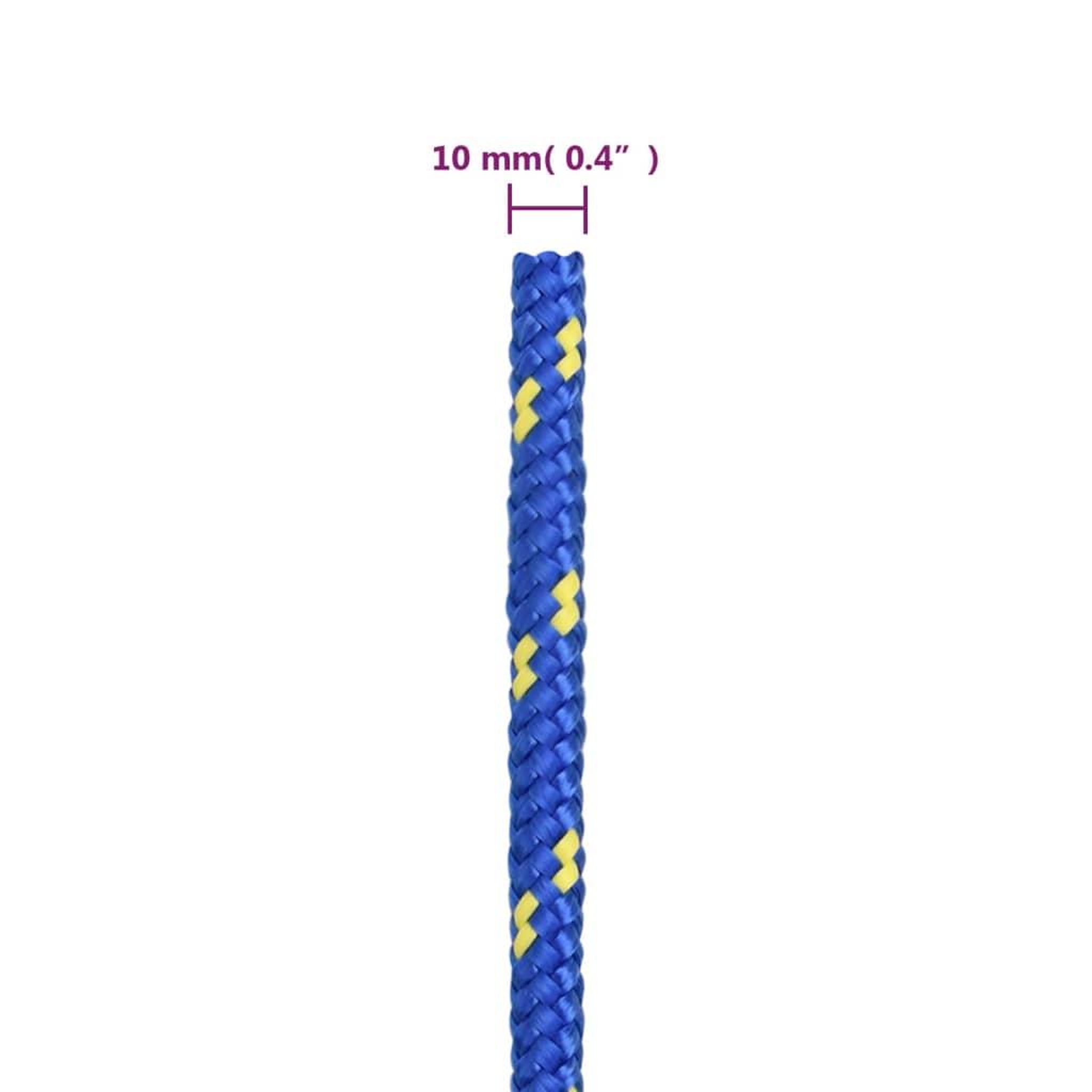 Voir la diapositive 6 : VIDAXL Corde de bateau Bleu 10 mm 100 m Polypropylene
