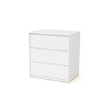 WEBABY WEBABY - Commode 3 tiroirs. Coloris disponibles : Blanc