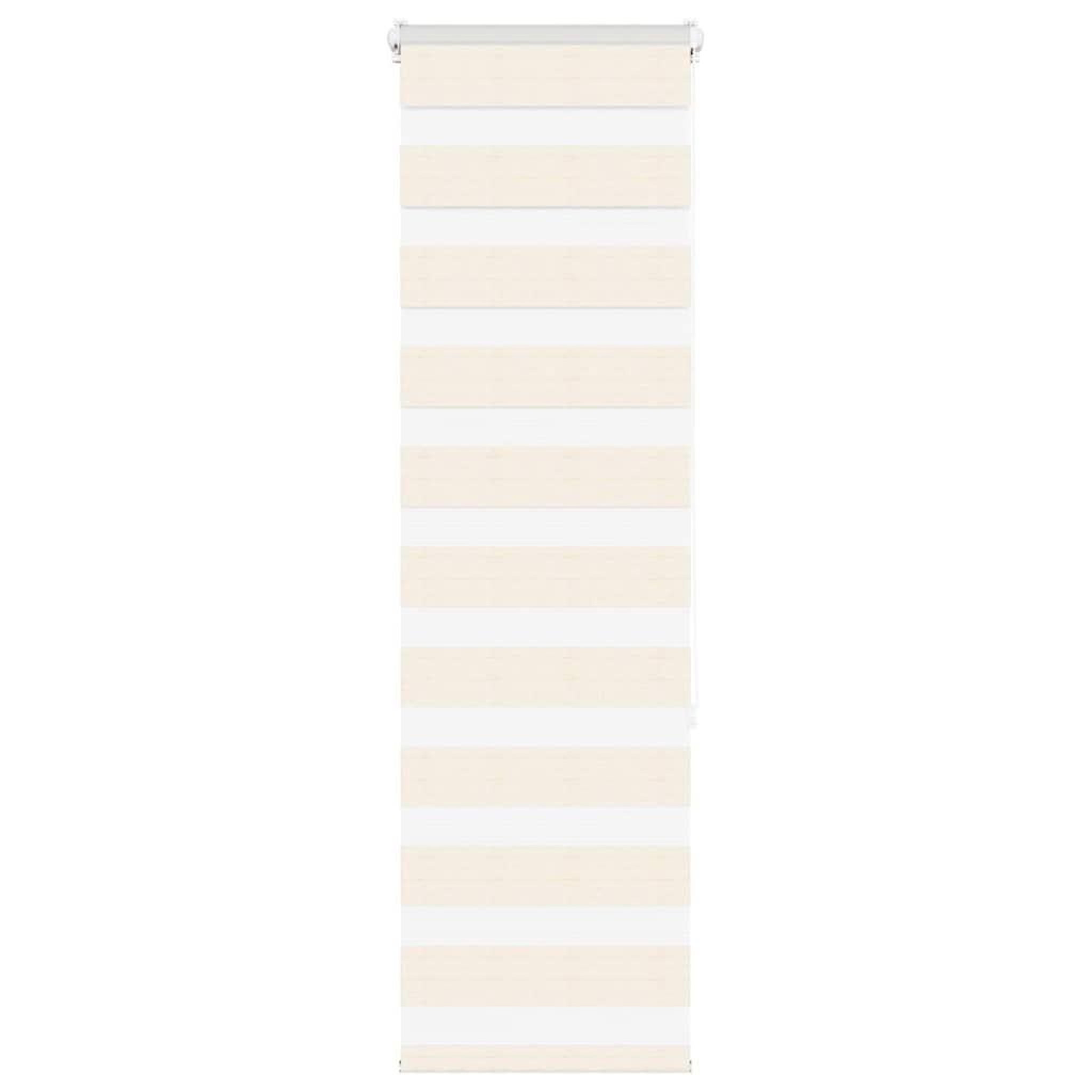 VIDAXL Store zebre beige marbre largeur du tissu 35,9 cm polyester