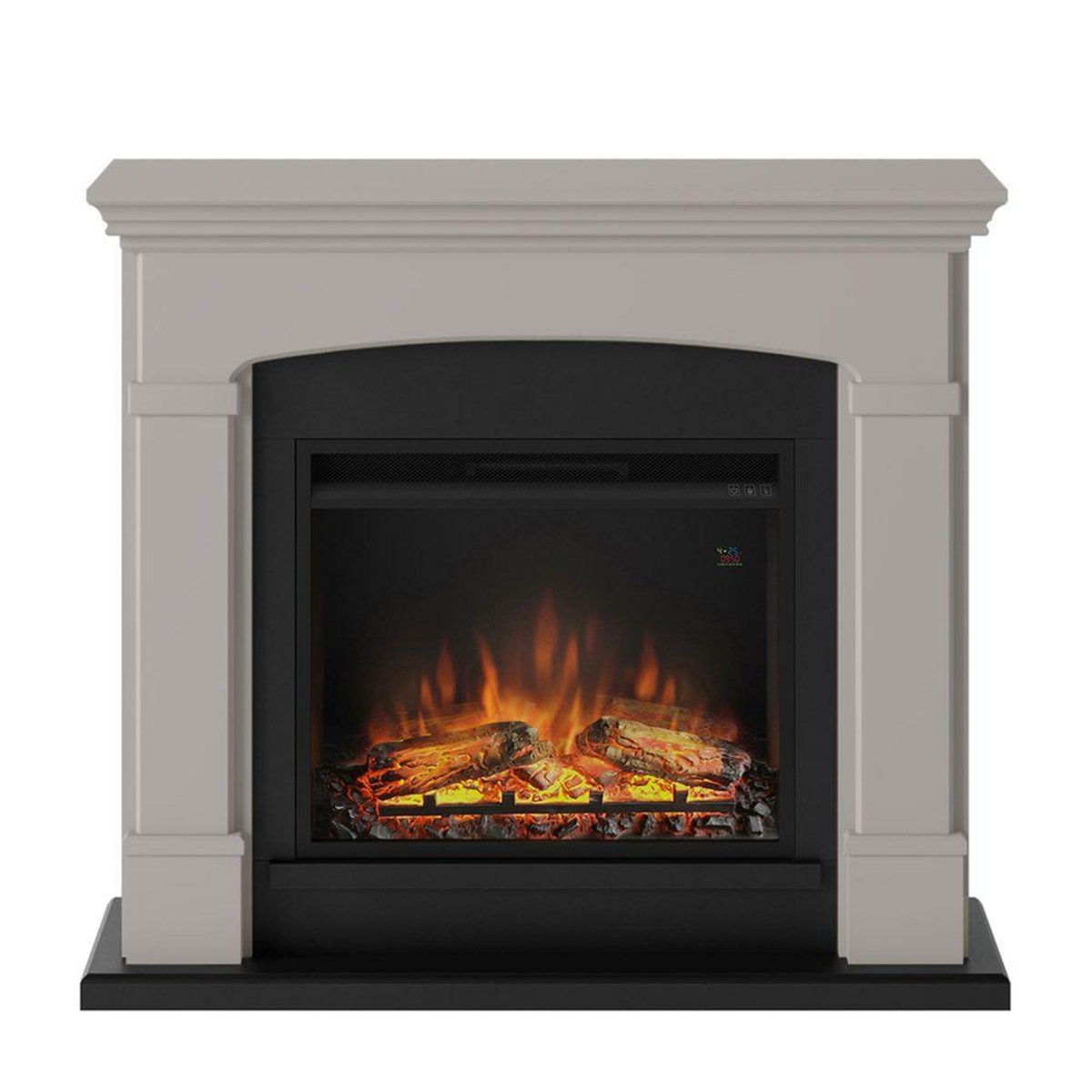 CENTRALE BRICO Cheminée électrique décorative  Helmi  Beige - Powerflame