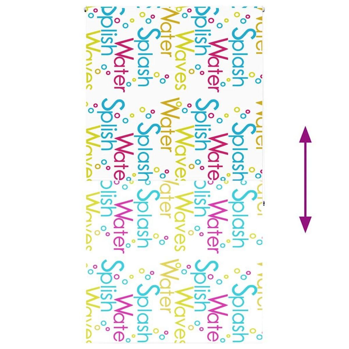 VIDAXL Store enrouleur de douche 120x240 cm largeur du tissu 116 cm