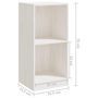 Voir la diapositive 6 : VIDAXL Armoire d'appoint blanc 35,5x33,5x76 cm bois de pin massif