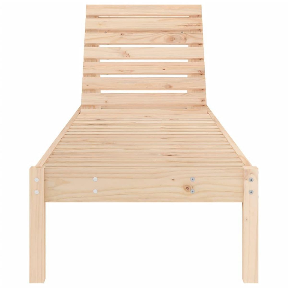 VIDAXL Chaises longues lot de 2 199,5x60x74 cm bois massif de pin
