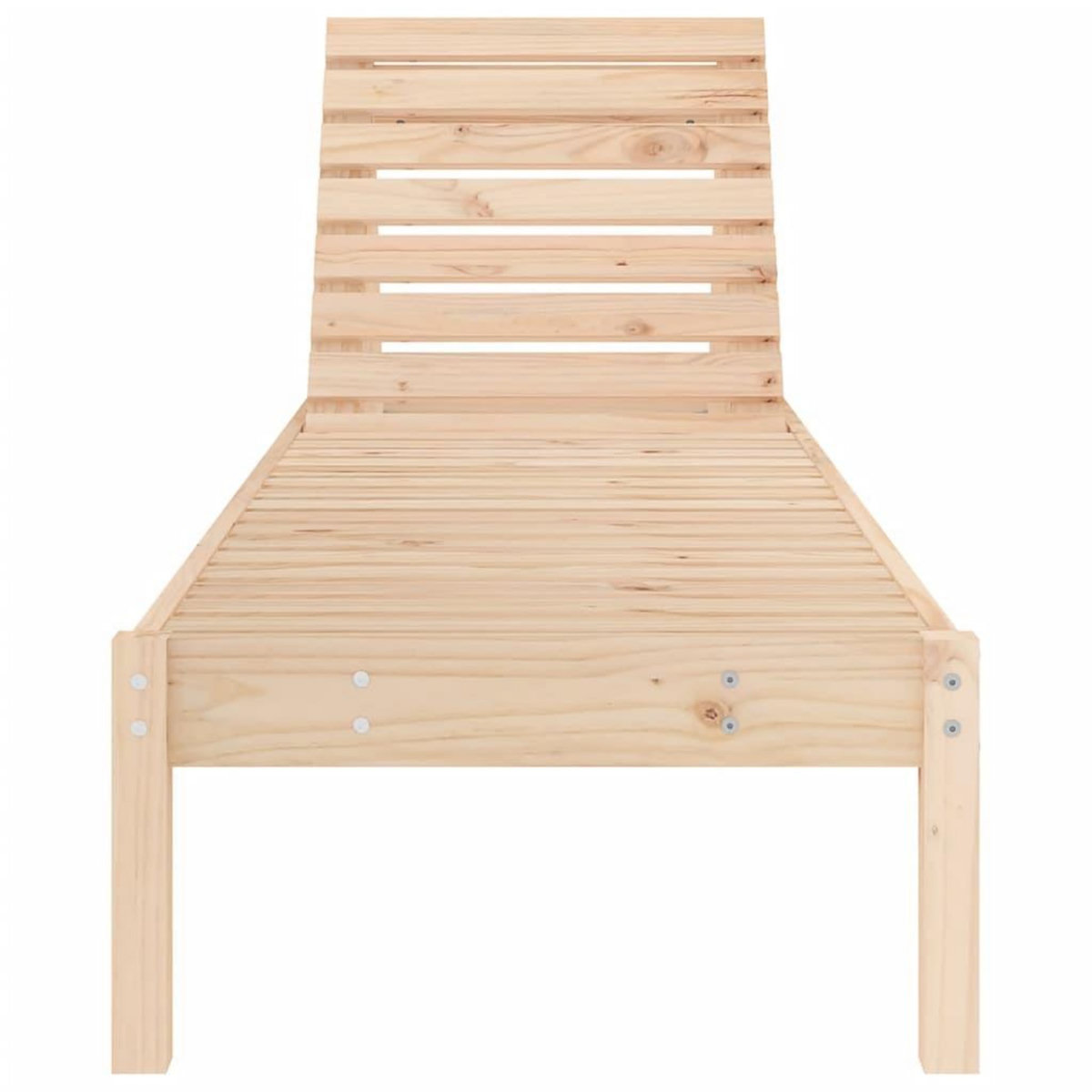 VIDAXL Chaises longues lot de 2 199,5x60x74 cm bois massif de pin