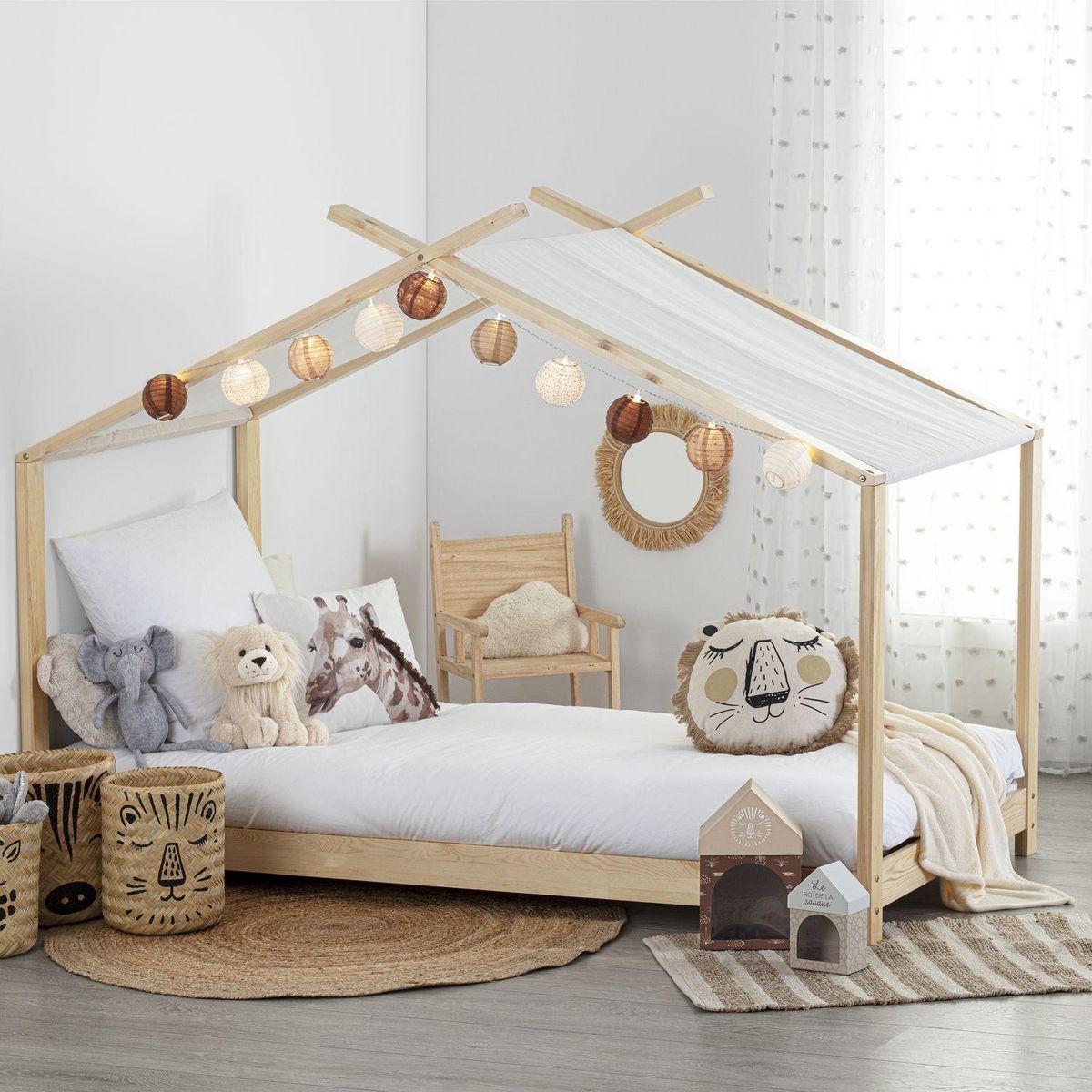 ATMOSPHERA Lit tente Ilan pour enfant - Bois de Pin