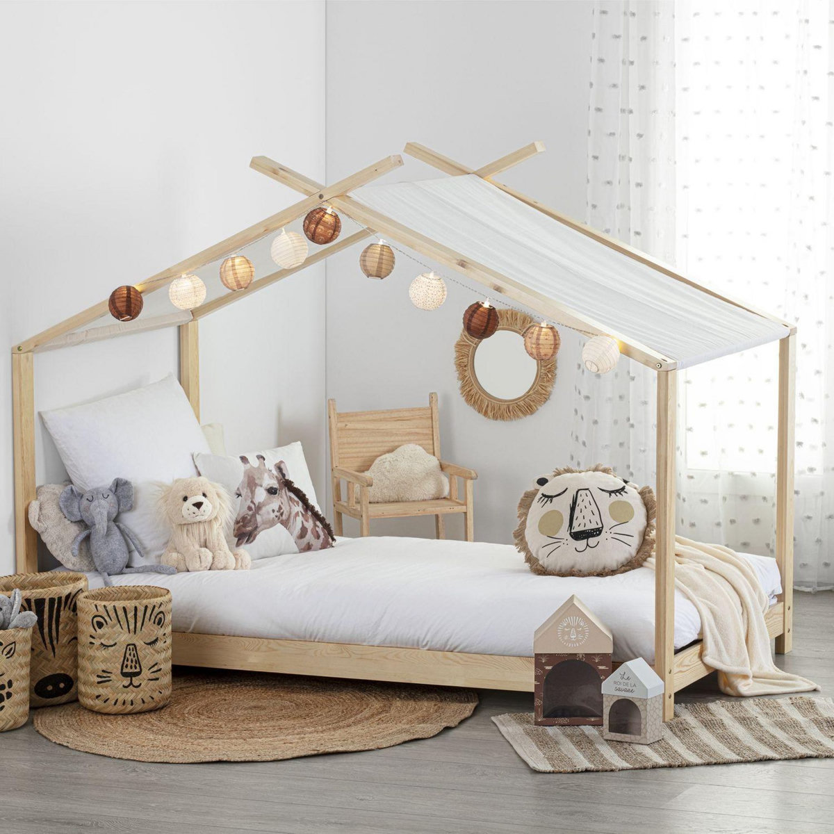 ATMOSPHERA Lit tente Ilan pour enfant - Bois de Pin