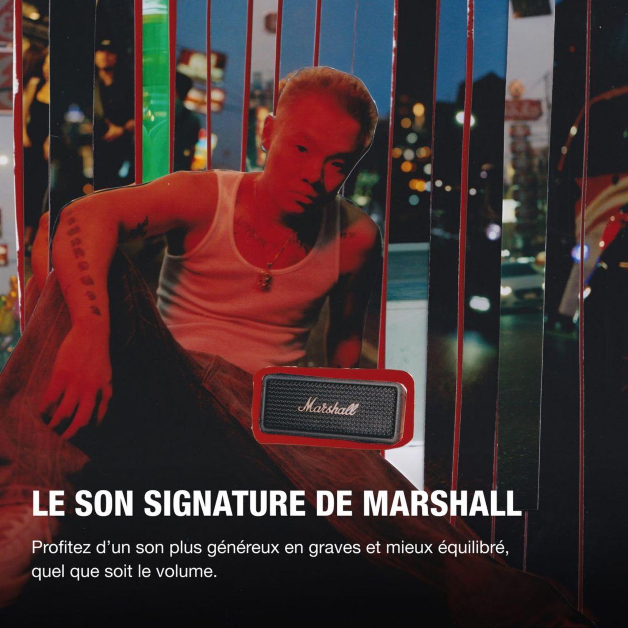 Voir la diapositive 2 : MARSHALL Enceinte portable emberton iii black & brass