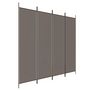 Voir la diapositive 2 : VIDAXL Cloison de separation 4 panneaux Anthracite 200x200 cm Tissu