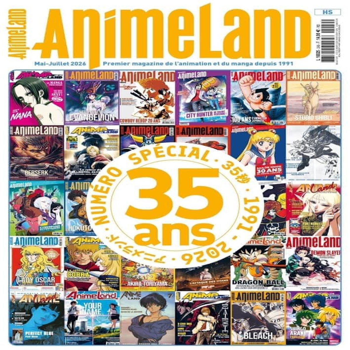 ANIMELAND HORS-SERIE MAI-JUILLET 2026 : SPECIAL 35 ANS. 1991-2026, Littardi Cédric