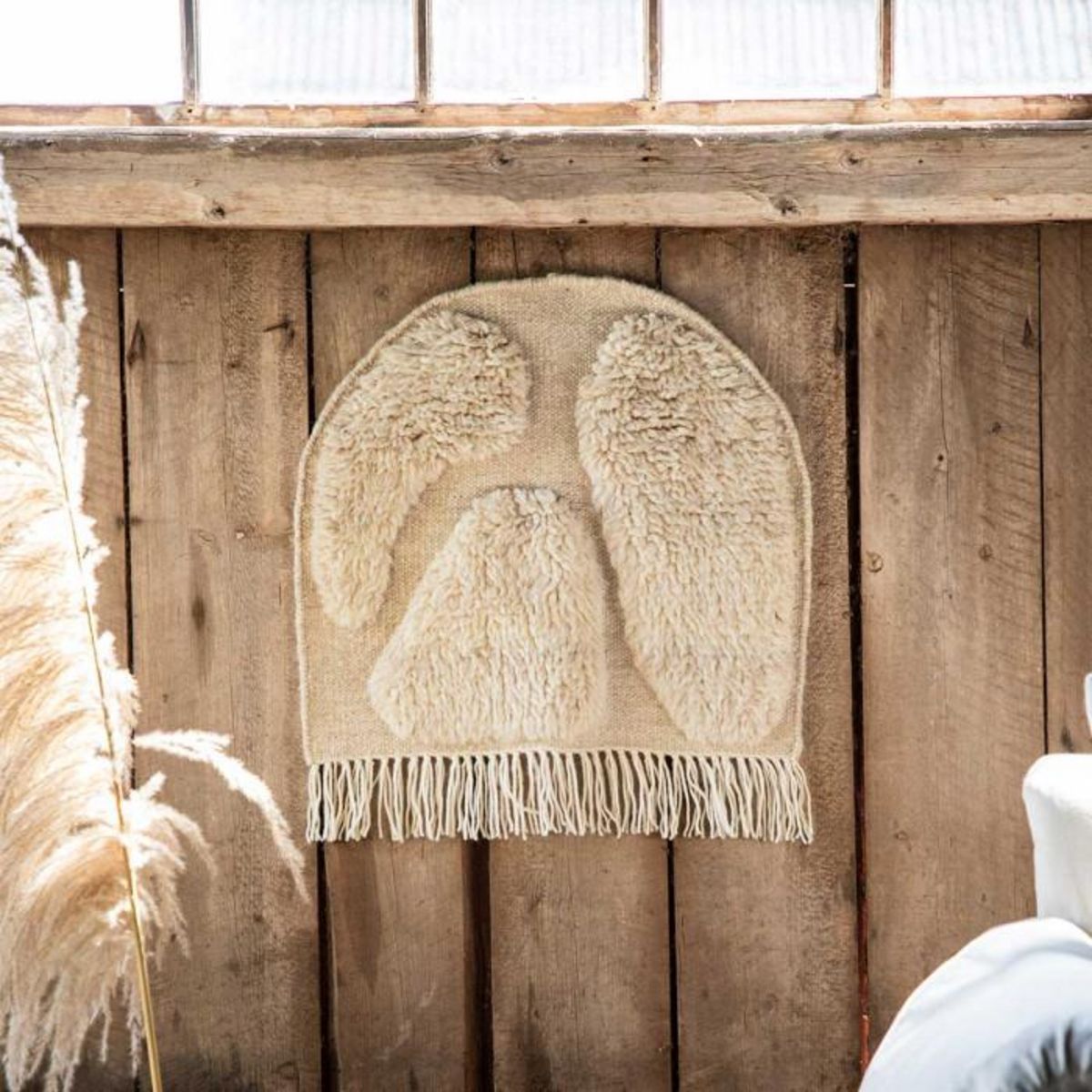 Paris Prix Déco Murale en Laine  Jakobso  62cm Naturel