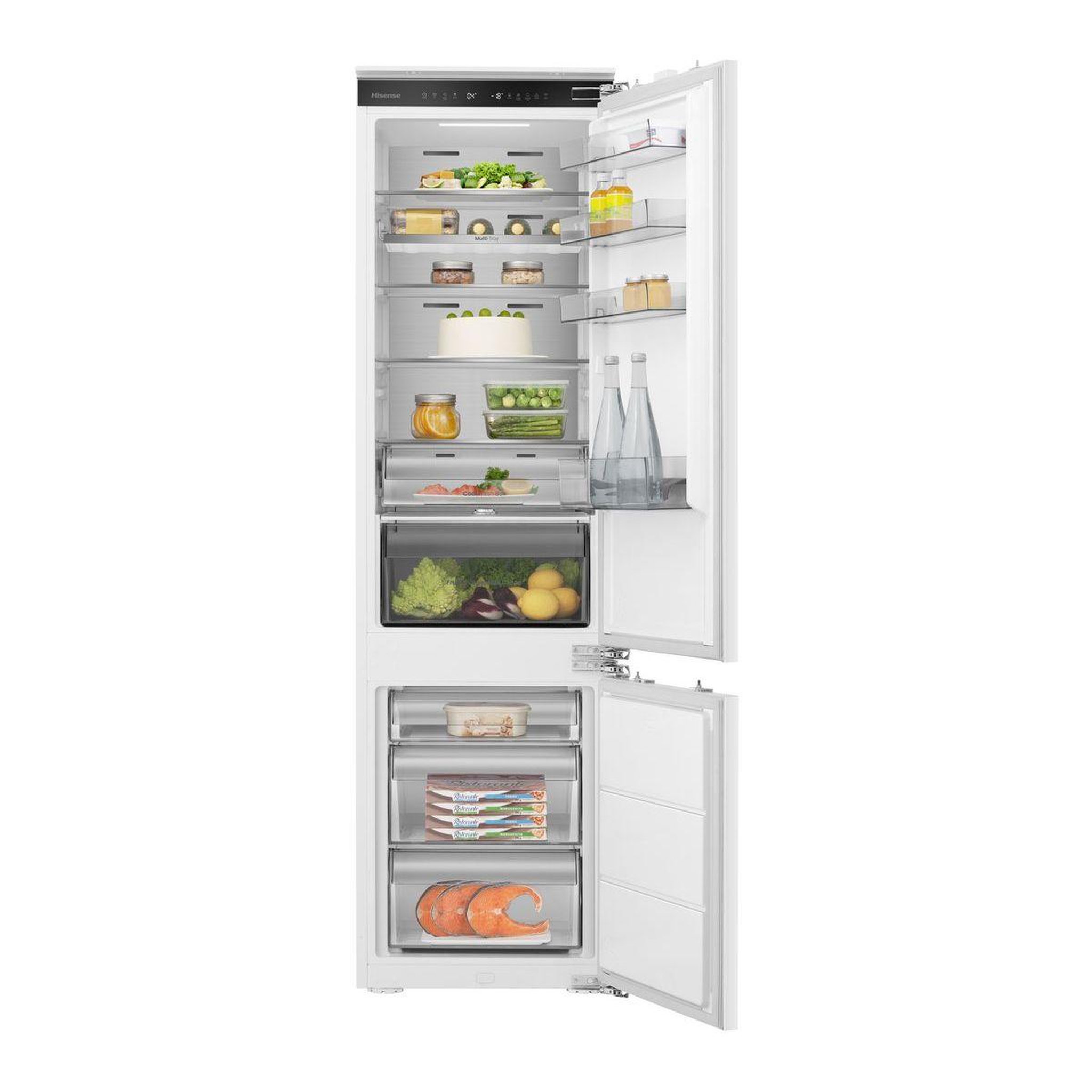 Voir la diapositive 4 : Hisense Réfrigérateur combiné encastrable rb3b280sawe