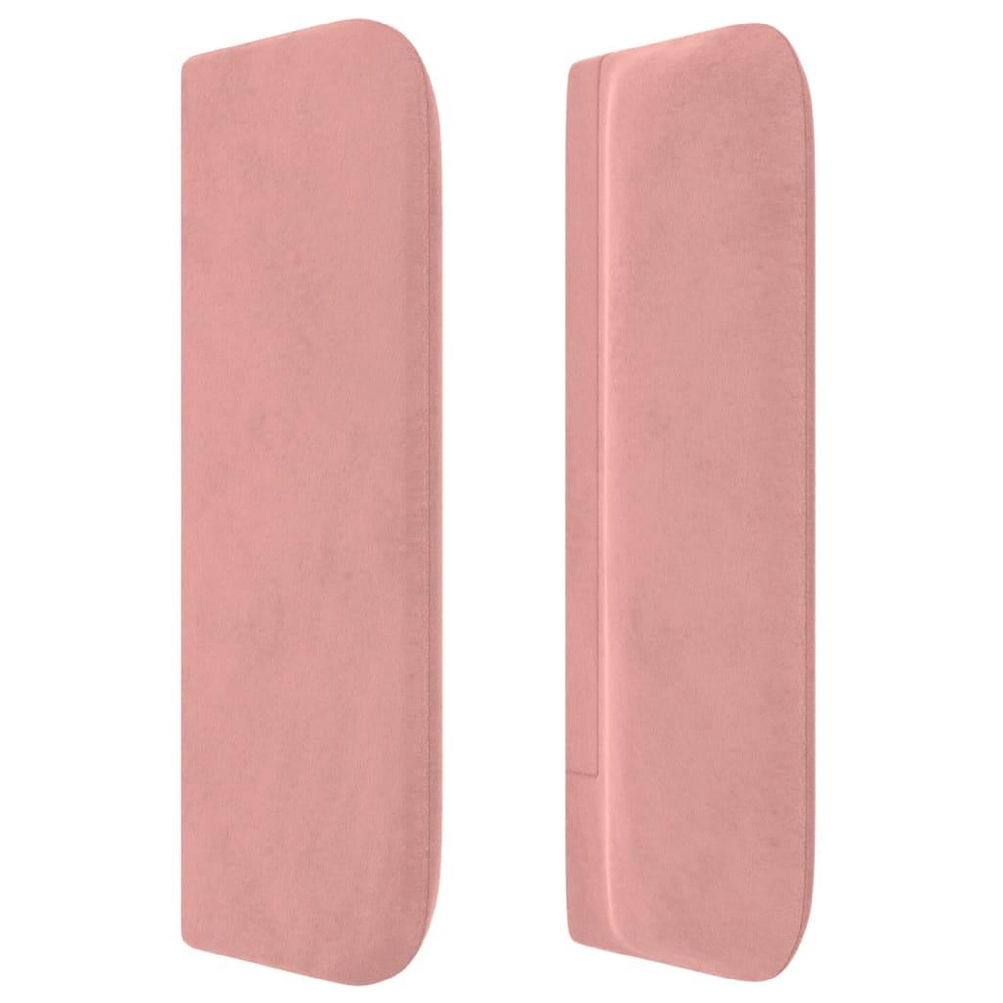 Voir la diapositive 4 : VIDAXL Tete de lit avec oreilles Rose 103x16x78/88 cm Velours
