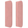 Voir la diapositive 4 : VIDAXL Tete de lit avec oreilles Rose 103x16x78/88 cm Velours