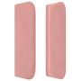 Voir la diapositive 4 : VIDAXL Tete de lit avec oreilles Rose 103x16x78/88 cm Velours