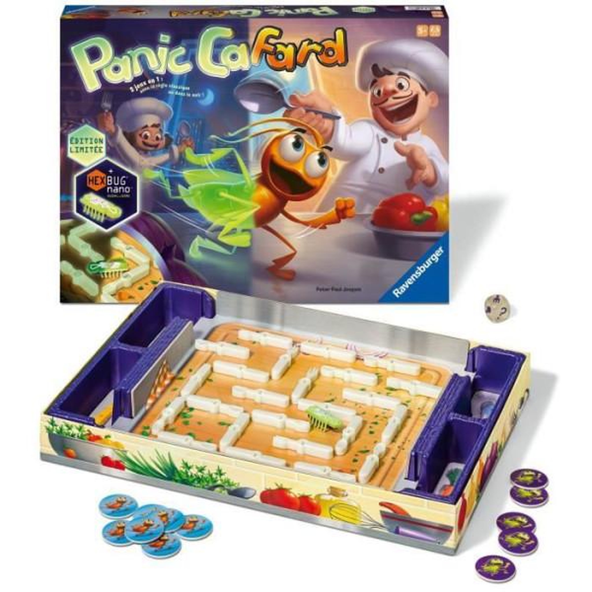 Voir la diapositive 2 : RAVENSBURGER Jeu classique Ravensburger Panic Cafard Edition Phosphorescente