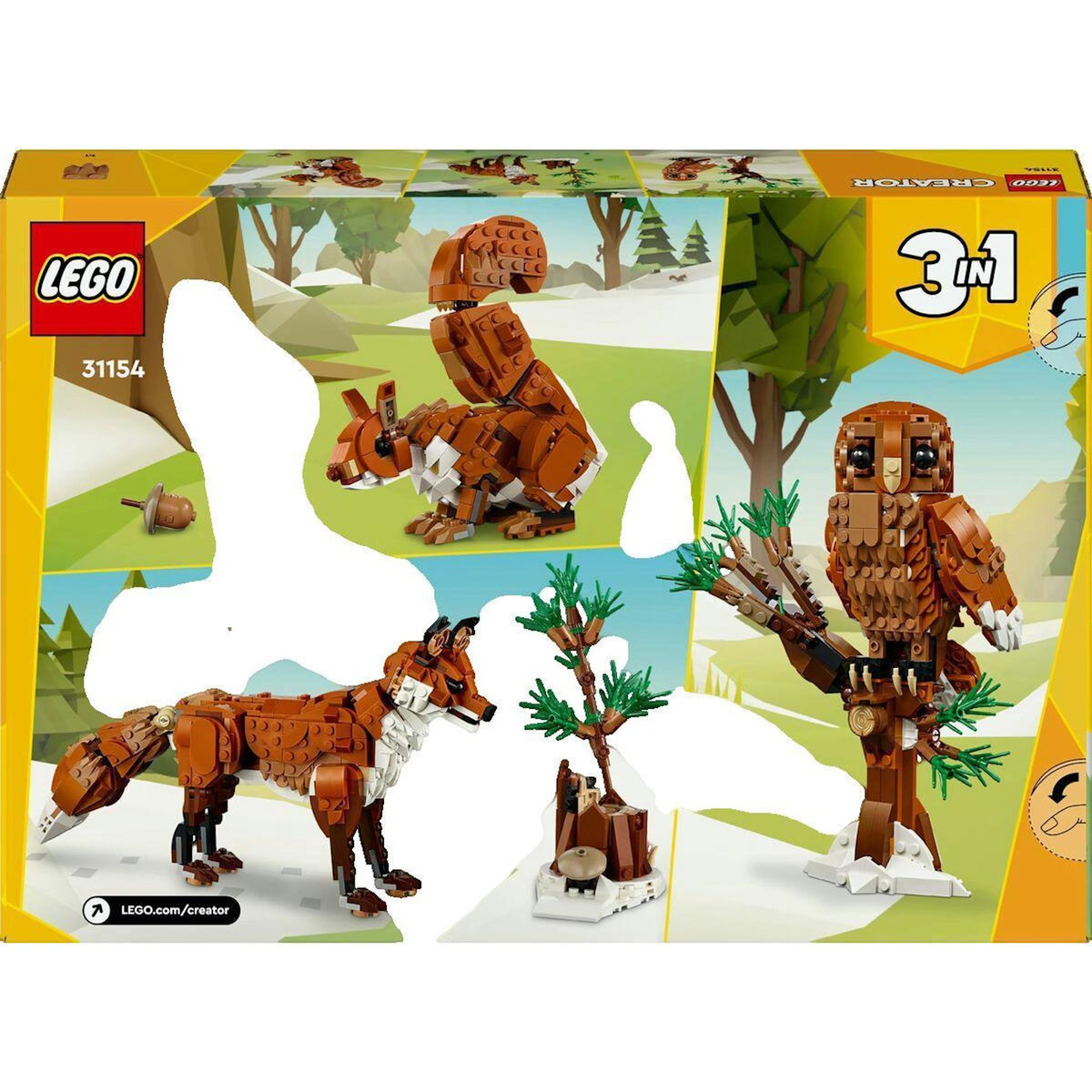 LEGO Jeu de construction LEGO Les Animaux de la Forêt - Renard Roux