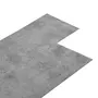 VIDAXL Planches de plancher PVC 5,26 m² 2 mm Marron ciment