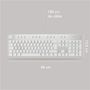 Voir la diapositive 5 : SKILLKORP Clavier gamer K15 BLANC Progress