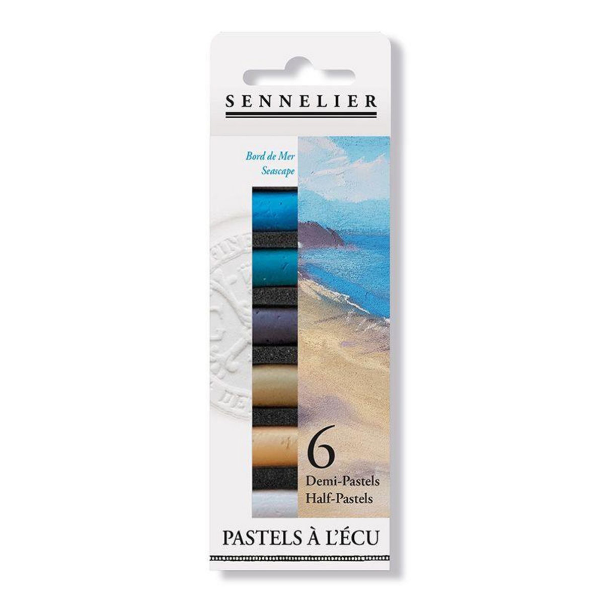 SENNELIER Etui pastels 'A l'écu' - 6 demi-pastels - Bord de Mer