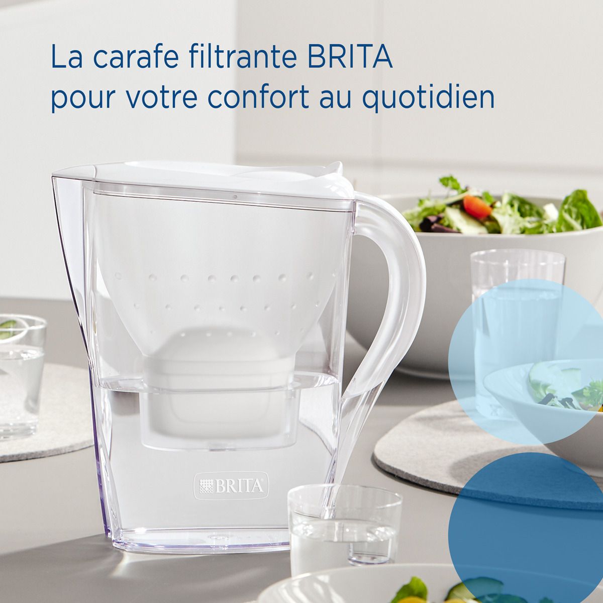 BRITA BRITA Carafe filtrante Marella blanche (2,4L) inclus 1 cartouche filtrante MAXTRA PRO All-in-1