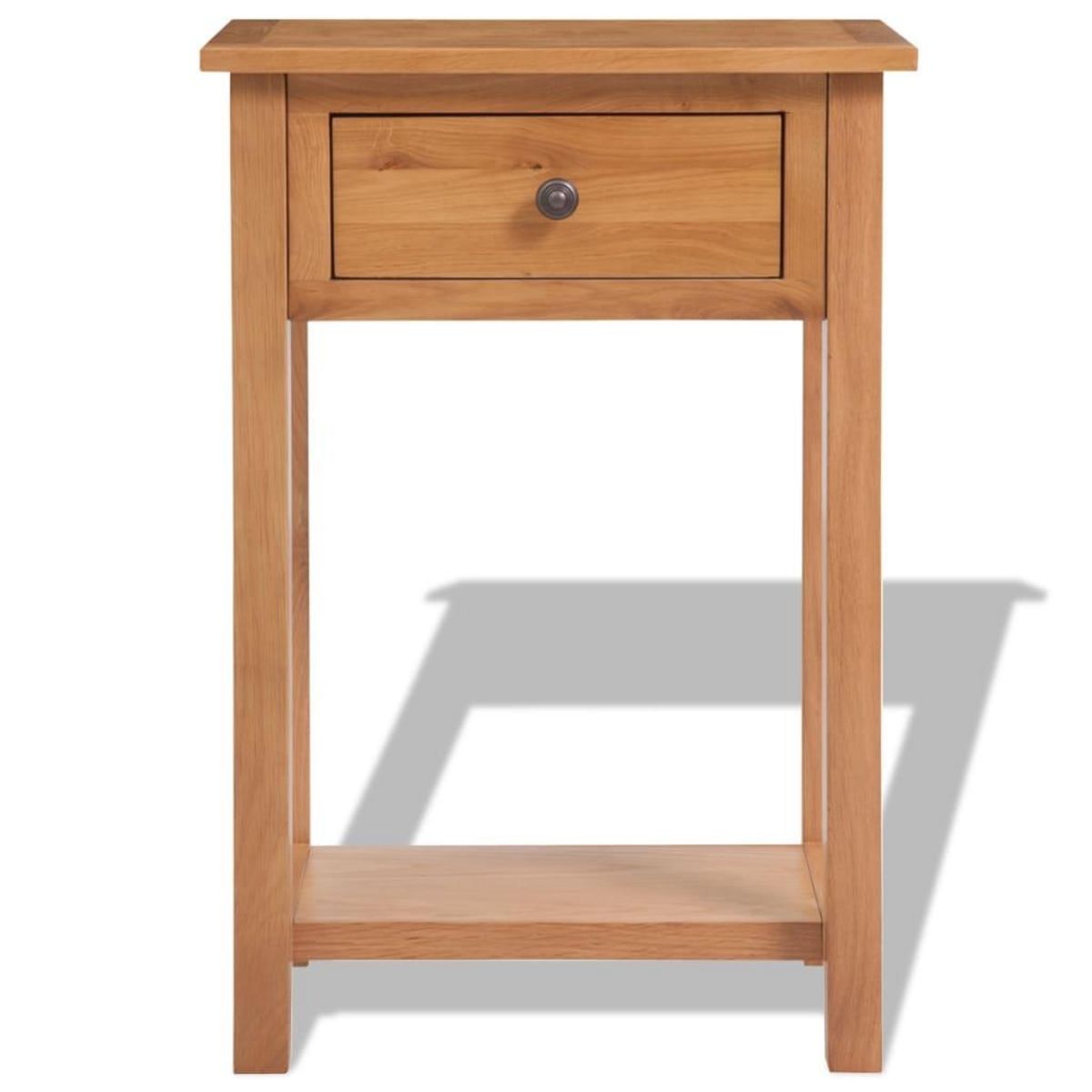 VIDAXL Table console 50 x 32 x 75 cm Bois de chene massif